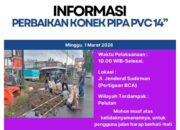 Perbaikan Pipa di Jl. Jenderal Sudirman Pemalang, Wilayah Pelutan Terdampak
