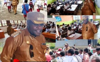 Wujudkan 'Dogiyai Cerdas', Bupati Yudas Tebai Sambangi Siswa SD YPPK Mauwa