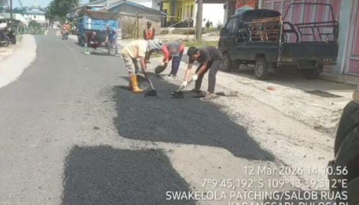 DPUPR Pemalang Perbaiki Ruas Karangsari-Pulosari Jelang Mudik 2026