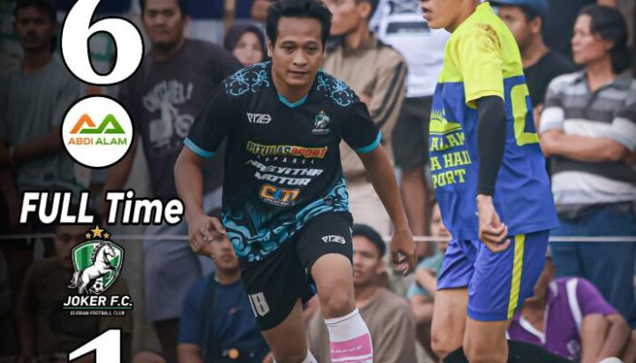 Abdi Alam Pemalang Mengamuk, Lumat Joker FC 6-1 di Turnamen BBM Pedurungan Open 2026