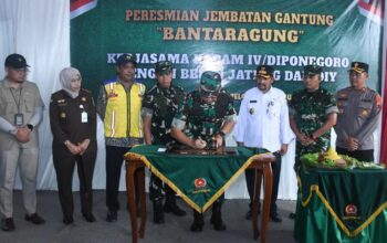 Sinergi Pangdam IV/Diponegoro dan Dandim 0711/Pemalang Putus Isolasi Warga Melalui Jembatan Bantaragung