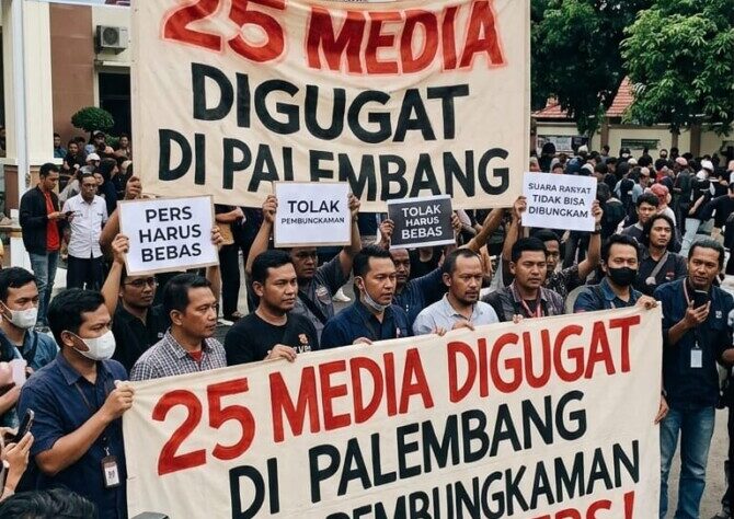 Persidangan Ditunda, Penggugat 25 Media di Sumsel Mangkir dari Persidangan