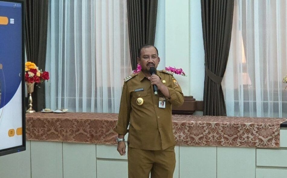 Bupati Pemalang Anom Widiyantoro saat audiensi dengan BPOPPJ membahas pengamanan pantai dan danau retensi untuk atasi rob.