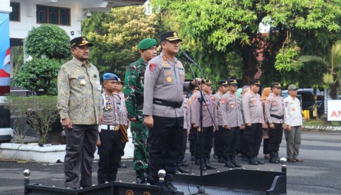 Pemalang Siaga Satu! Ratusan Personel Gabungan Gelar Apel Antisipasi Gangguan Kamtibmas
