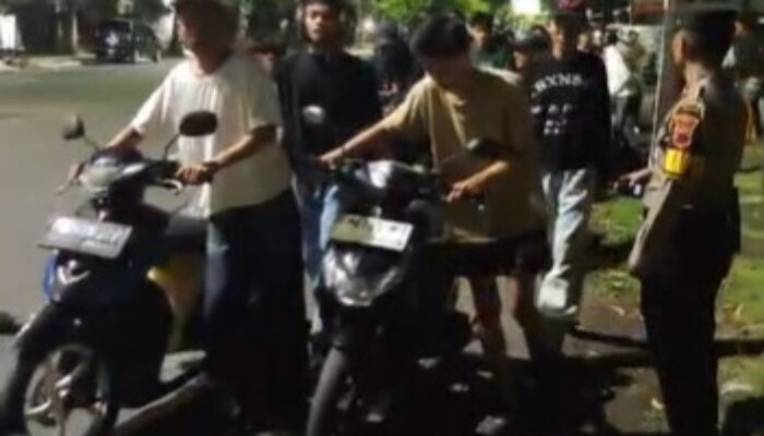 Tindak Lanjut Layanan 110 Polresta Cilacap Amankan Sejumlah Remaja Hendak Balap Liar