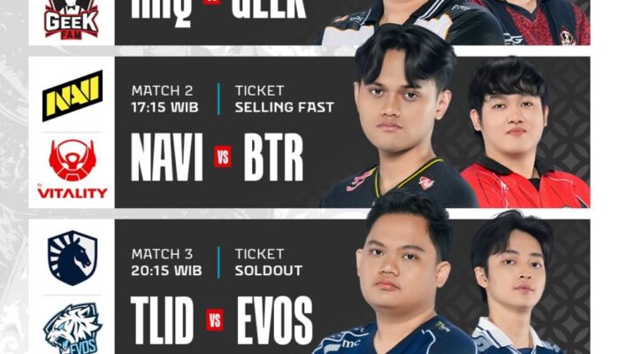 Jadwal MPL ID S17 Hari Ini: RRQ Hoshi Hadapi Geek Fam, TLID Tantang EVOS di Match Penutup