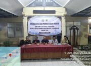 Pimpin Sosialisasi di Nyamplungsari, Sekcam Agus Fitriyanto Tegaskan Netralitas Panitia Pilkades