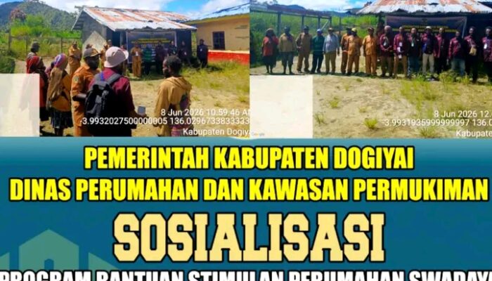Dinas Perkim Dogiyai Sosialisasikan Program BSPS 2026 di Kampung Idakotu