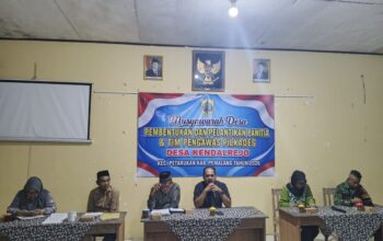 Kawal Pilkades Damai, Tim 1 Kecamatan Petarukan Dampingi Pembentukan Panitia Desa Kendalrejo