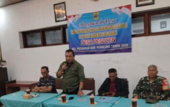 Kawal Pilkades Damai, Tim 1 Kecamatan Petarukan Dampingi Pembentukan Panitia Desa Kendalrejo