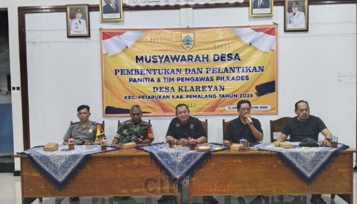Pimpin Langsung Tim Fasilitasi, Camat Petarukan Pastikan Pembentukan Panitia Pilkades Klareyan Berjalan Demokratis