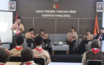 Gandeng Pramuka Bawaslu Purbalingga Perkuat Kader Pengawas Partisipatif