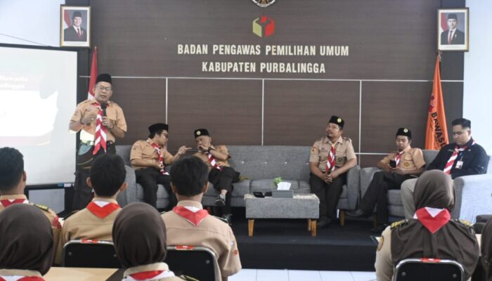 Gandeng Pramuka Bawaslu Purbalingga Perkuat Kader Pengawas Partisipatif