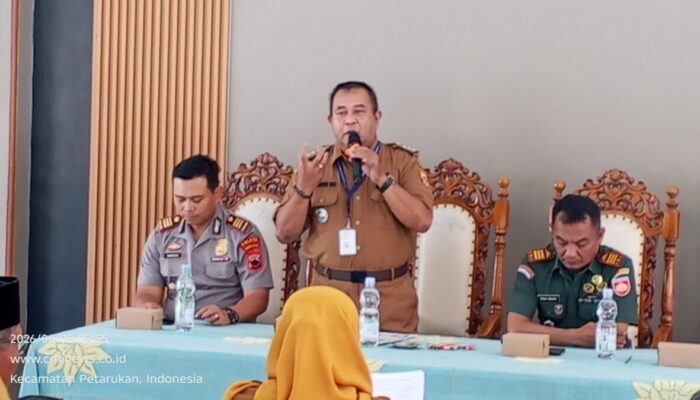 Gelar Rakor Pilkades Serentak 2026, Camat Petarukan Muhibin Optimalkan Kinerja Sosialisasi dan Fasilitasi Desa