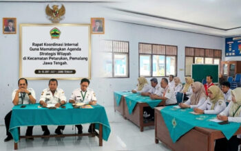 Persiapan HUT RI hingga Hari Anak, Pemcam Petarukan Geber Koordinasi Lintas Seksi