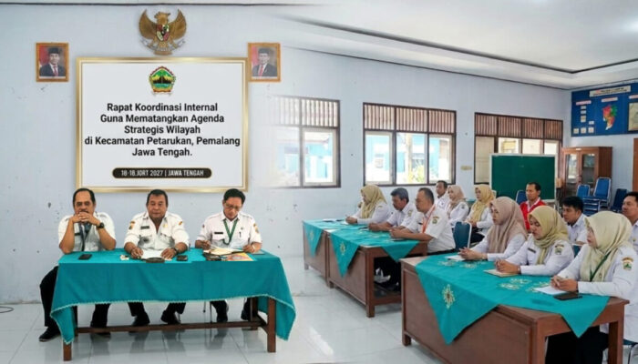 Persiapan HUT RI hingga Hari Anak, Pemcam Petarukan Geber Koordinasi Lintas Seksi