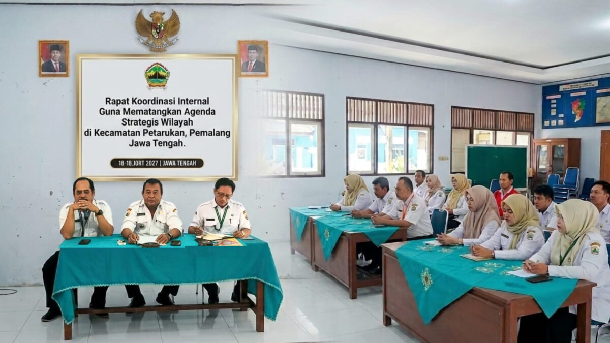 Persiapan HUT RI hingga Hari Anak, Pemcam Petarukan Geber Koordinasi Lintas Seksi