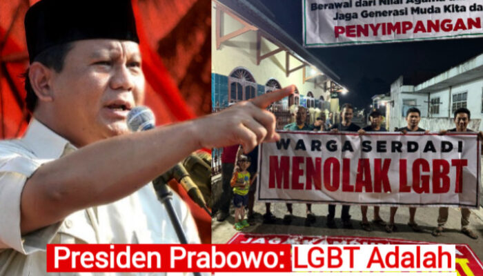Heboh Penggerebekan Pasangan Sesama Jenis di Purwoharjo Comal, Presiden Prabowo: LGBT Adalah Ancaman Negara!