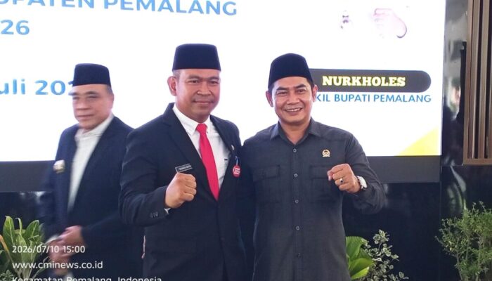 Wakil Ketua DPRD Pemalang Aris Ismail Beri Ucapan Selamat atas Pelantikan Sekda Bagus Sutopo
