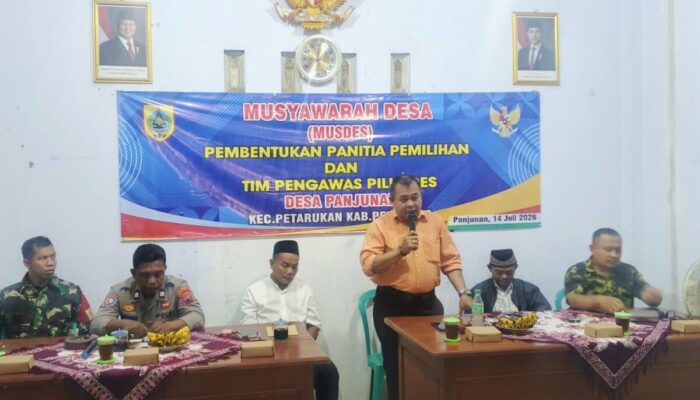 Wujudkan Pemilu Bersih, Musdes Panjunan Sukses Bentuk Panitia dan Pengawas Pilkades Melalui Mufakat