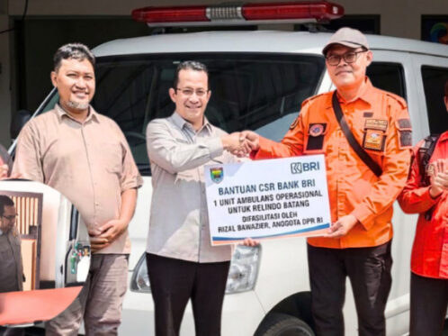 Unit ambulans operasional CSR Bank BRI untuk Relindo Kabupaten Batang yang difasilitasi Rizal Bawazier.