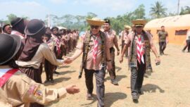 Soroti Pembentukan Karakter Generasi Muda, Plt Bupati Pemalang Tinjau Perkemahan Serentak di 14 Kecamatan